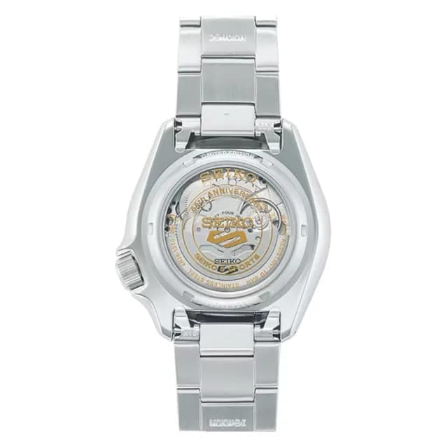 【SEIKO 精工】5 Sports 55周年限量 尊爵黑金 機械錶 父親節禮物(SRPK05K1/4R36-13T0D)