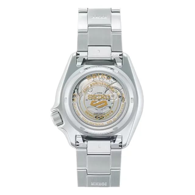 【SEIKO 精工】5 Sports 55周年限量 冰川銀 機械錶 父親節禮物(SRPK03K1/4R36-14T0S)