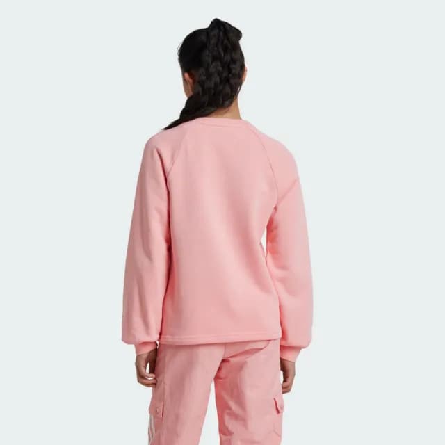 【adidas 愛迪達】長袖上衣 大學T 童裝 IV7044