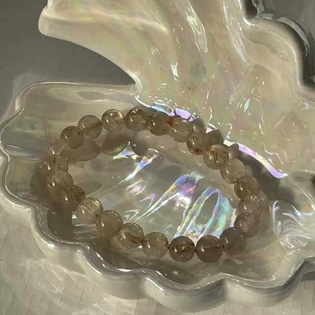 【Penny珮妮】巴西老礦鈦晶金髮晶手鍊8mm(母親節禮物/交換禮物/送女友/送閨蜜/生日禮物/情人節)