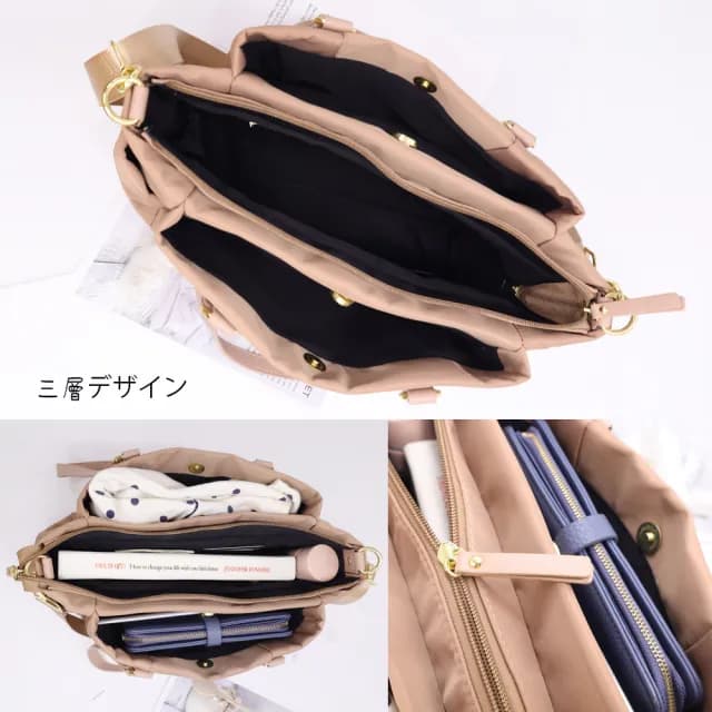 【Catsbag】情人節禮物 七夕 三層尼龍托特包大方包 ZE078(#托特包 #公事包 #斜背包)