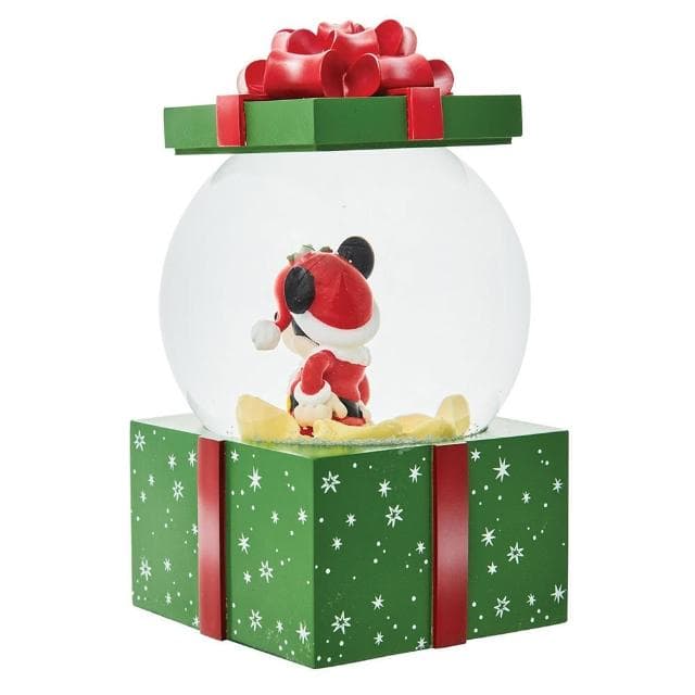 【Enesco】精品家飾 Disney 迪士尼 米奇聖誕禮物水晶球居家擺飾