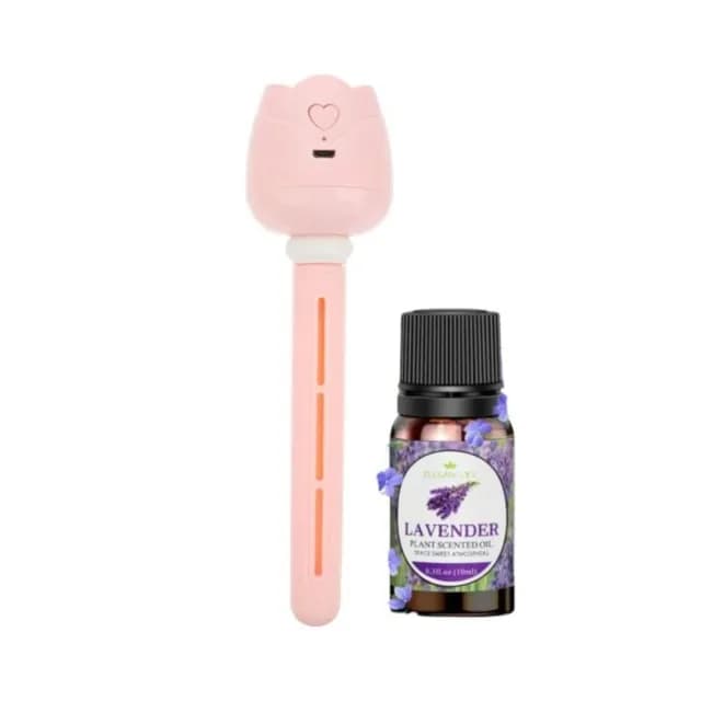 永潤款玫瑰無線加濕器 隨機加贈一瓶澳洲精油(薰香擴香 加濕器 精油香氛)