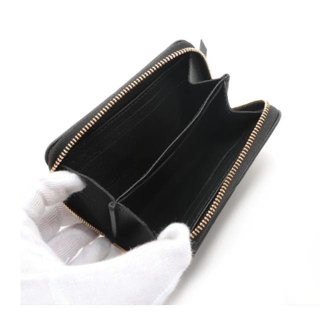 【Louis Vuitton 路易威登】M60574 經典Monogram壓紋牛皮拉鍊零錢包(黑色)