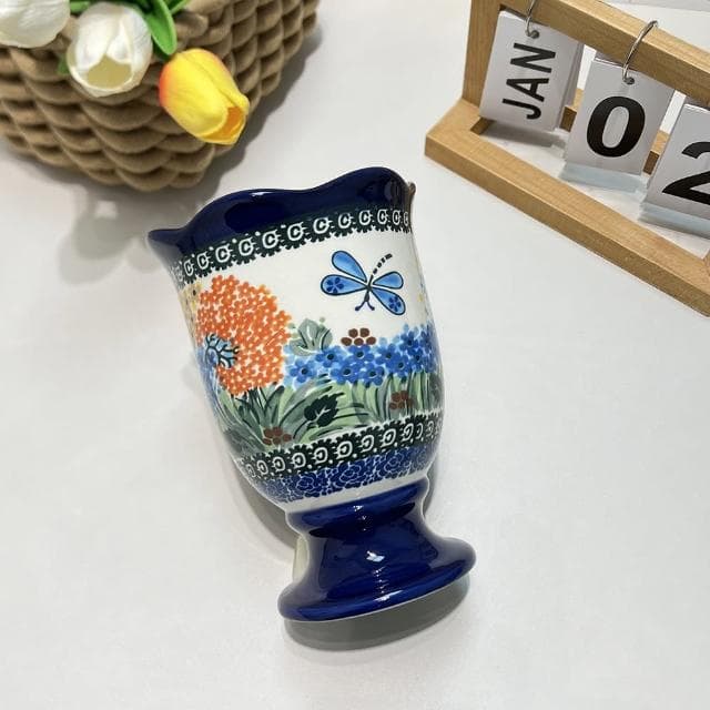 【Royal Duke】波蘭風手繪陶瓷餐具瀝水筒★買一送一(入厝禮 交換禮物 筷子筒 花草藝術風 手工)