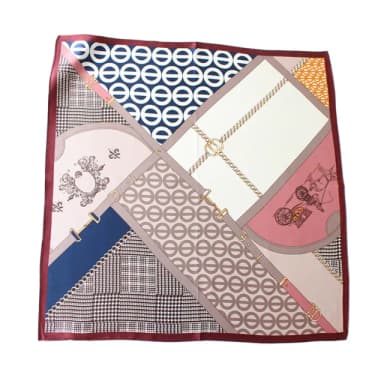 【Jun Jun】蠶絲小方巾 絲巾 領巾 53x53cm(時尚元素)