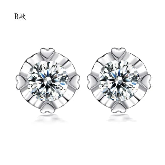 【BRILLMOND JEWELRY】天然鑽石耳環30分PT950鉑金三款選(天然鑽石總重30-36分)