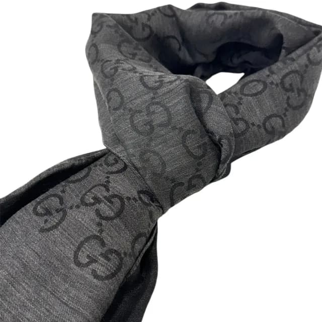【GUCCI 古馳】多款GG圖案雙色蠶絲羊毛經典披肩圍巾(165904 3G646)