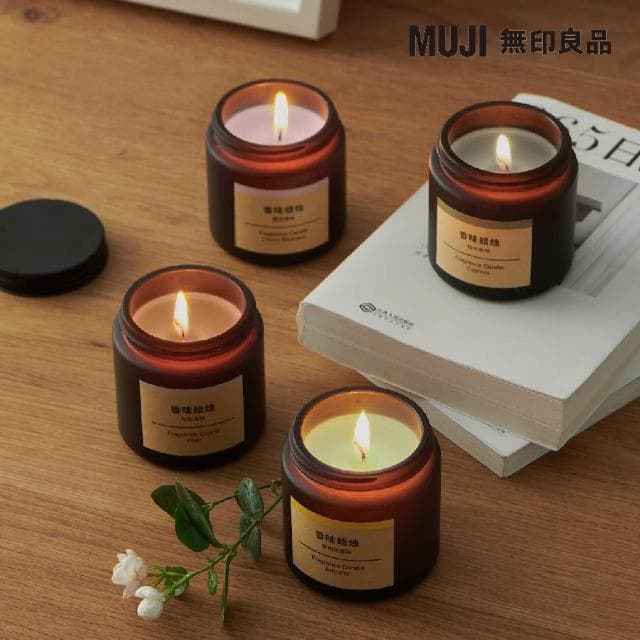 【MUJI 無印良品】芬香蠟燭.檜木香味/85g