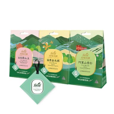 【去味大師】台灣趣味香氛科技礦晶香包3入/包(阿里山香杉/日月潭紅玉/苗栗金木樨)