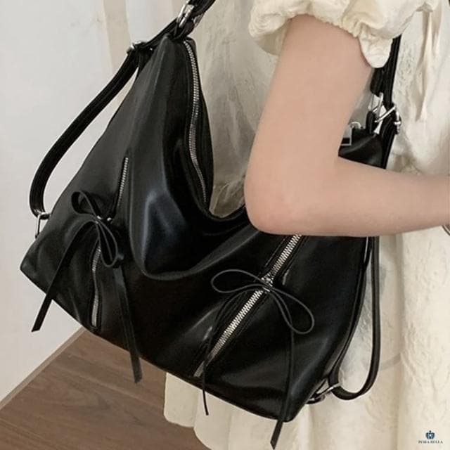 【Porabella】簡約休閒 蝴蝶結雙肩包 單肩托特包 ins風 送女友 情人節禮物首選 Backpack Bags