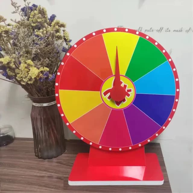 活動布置桌面型幸運轉盤1組(生日氣球派對布置活動抽獎 畢業 萬聖節 聖誕節 尾牙 禮物 摸彩箱)
