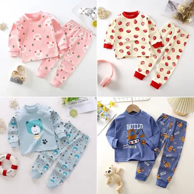 【Baby 童衣】兒童套裝 長袖童裝 居家睡衣套裝 薄長袖睡衣 89090(共４色)