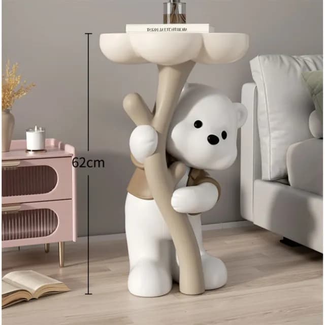 【SongSH】創意熊落地擺件客廳沙發電視櫃裝飾置物家居好物臥室布置喬遷禮物(置物架/茶几)