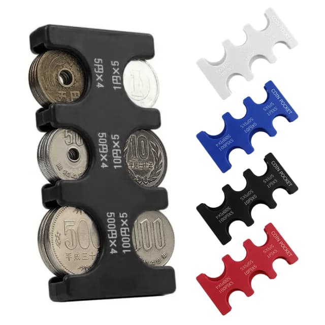 【YORI優里】日幣零錢夾(日圓硬幣夾 硬幣分類零錢包)