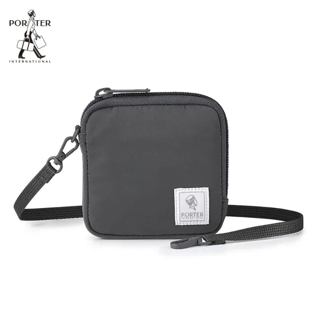 【PORTER INTERNATIONAL】機能輕靚MID零錢包(灰)