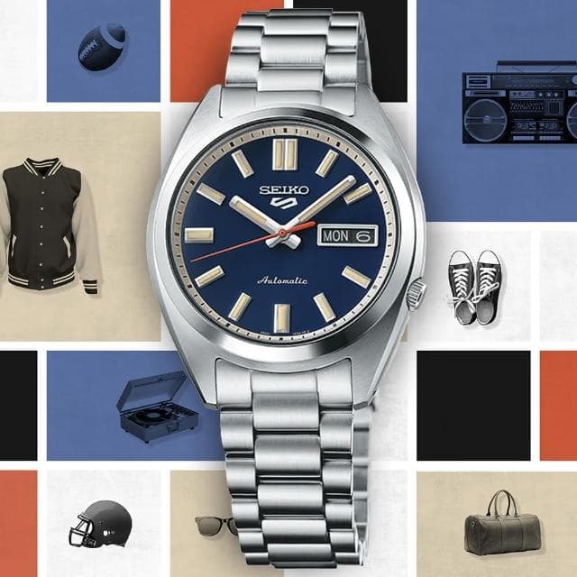 【SEIKO 精工】5 Sports系列 SNXS 復古風 機械腕錶 母親節 禮物 推薦(SRPK87K1/4R36-15M0B)