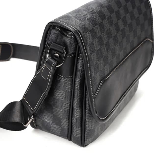 【KT DADA】雙11 情人節禮物 七夕 格子郵差包 通勤包 隨身小包 公文包 男生包包 側背包 大容量 側背包 精品