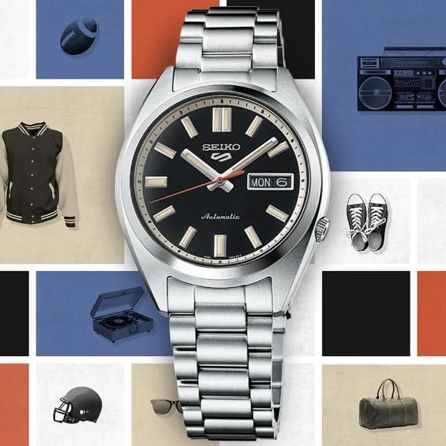 【SEIKO 精工】5 Sports系列 SNXS 復古風 機械腕錶 母親節 禮物 推薦(SRPK89K1/4R36-15M0D)