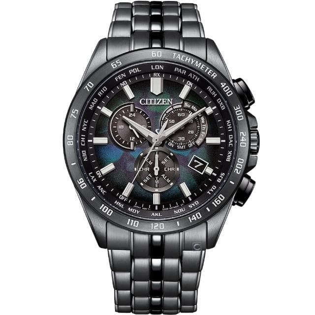 【CITIZEN 星辰】宇宙幻彩 光動能 電波錶 男錶 禮物 推薦(CB5878-56E)