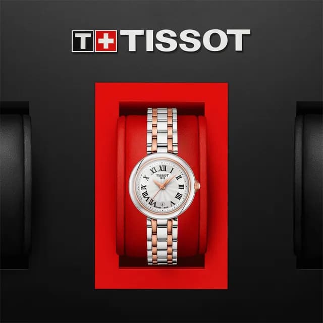 【TISSOT 天梭 官方授權】BELLISSIMA 羅馬石英女錶 手錶 送禮 推薦(T1260102201301)