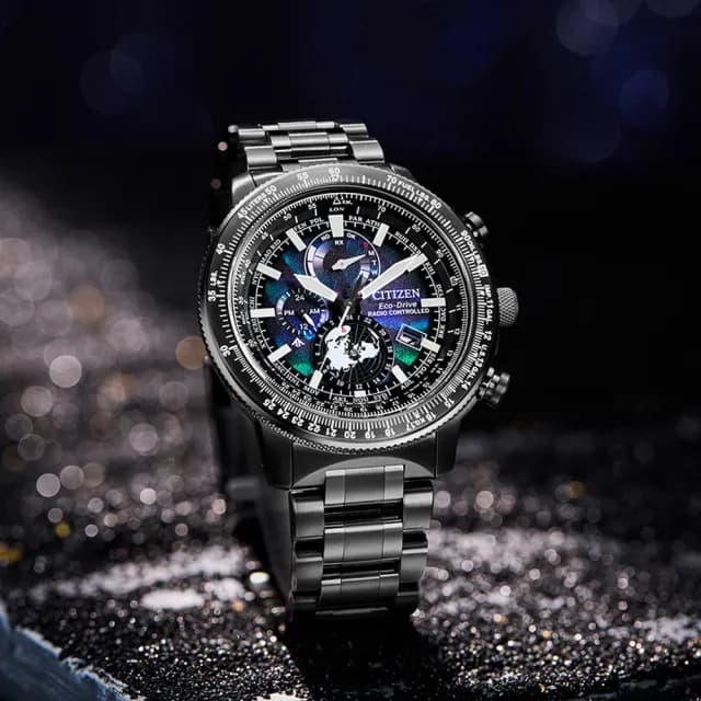 【CITIZEN 星辰】PROMASTER 100週年限量 宇宙幻彩 光動能電波腕錶 父親節 禮物  送禮 推薦(BY3005-56E)