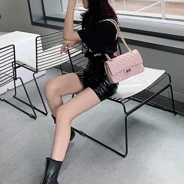 【MoonDy】情人節禮物 包包 斜背包女 小包包女士 單肩包 小香風斜包包 小香風包包 菱格包 鏈條包包 斜背包