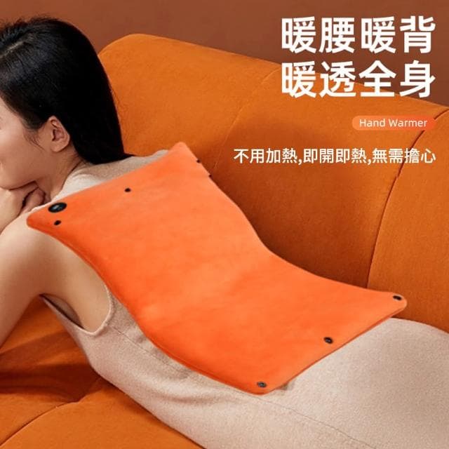 【Kolim】USB雙面發熱暖暖寶 石墨烯加熱暖手寶 電熱暖手袋 去寒暖宮寶 三檔可調溫 電暖寶  電暖袋