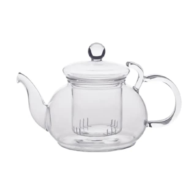 【Glass King】FH-202F-1/長嘴不掉蓋花茶壺/600ml(高硼硅玻璃/耐熱玻璃壺/泡茶壺/花茶壺/迷你壺/玻璃茶具)