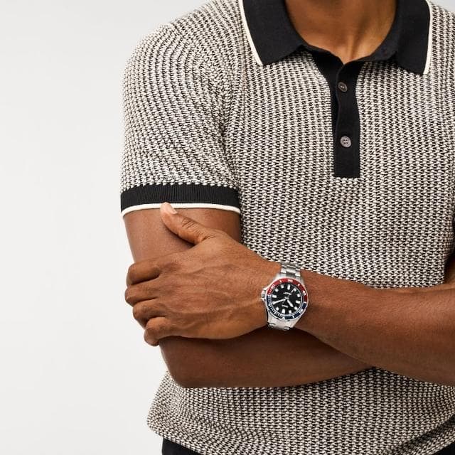 【FOSSIL 官方旗艦館】Dalton系列 潛水造型手錶 不鏽鋼鍊帶 42MM(多色可選)