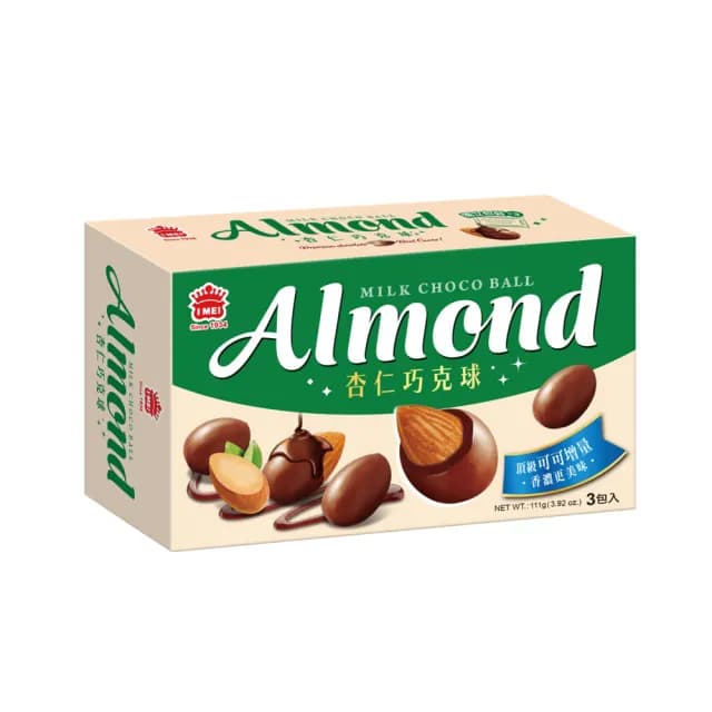 【義美】杏仁巧克球111g(黑可可/牛奶巧克力)