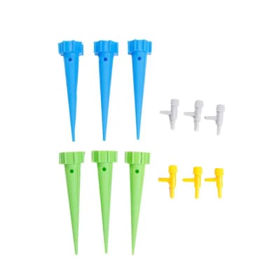 【心花開】自動可調節水流澆花器-6入組(滴水器 家用澆水器 多肉 園藝用品 植物盆栽 灑水 懶人澆水工具)