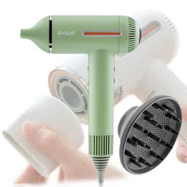【G-PLUS 拓勤】GP-F02 智慧溫控負離子吹風機(捲髮烘罩組)