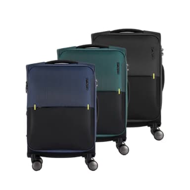 【Samsonite 新秀麗】20吋 STRARIUM 前開式/上掀式可擴充布面軟殼防潑水行李箱/布箱/登機箱(多色可選)