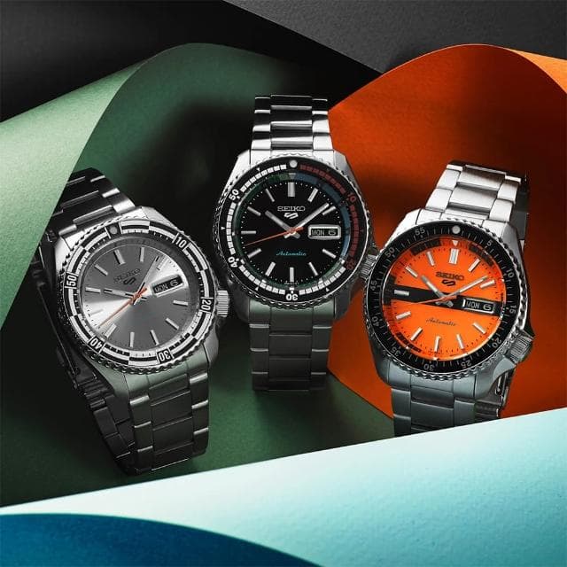 【SEIKO 精工】5 Sports 55周年 復刻1969 SKX現代詮釋版機械錶 情人節 禮物(4R36-15D0D/SRPK13K1)