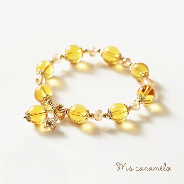 【Ms caramelo 焦糖小姐】水晶手鍊(黃水晶手鍊)