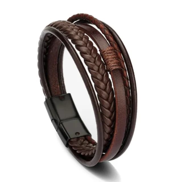 【Penny珮妮】歐美男款手工編織皮繩手鍊(2色可選/生日禮物/情人節/交換禮物/送男友)