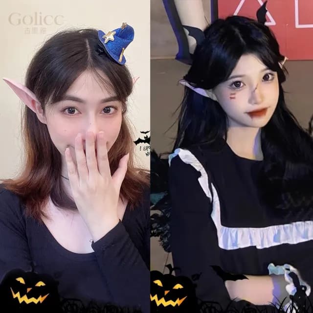 【Golicc】萬聖節 俏皮裝扮 搞怪髮夾 多款(髮飾 南瓜 骷髏 節慶禮物 主題穿搭)