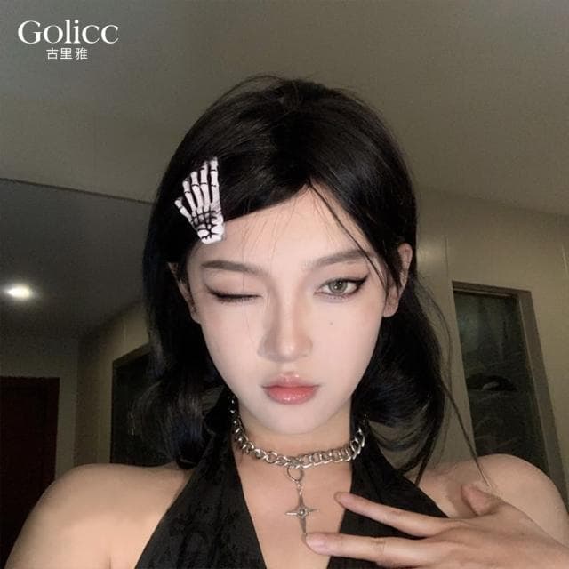 【Golicc】萬聖節 俏皮裝扮 搞怪髮夾 多款(髮飾 南瓜 骷髏 節慶禮物 主題穿搭)