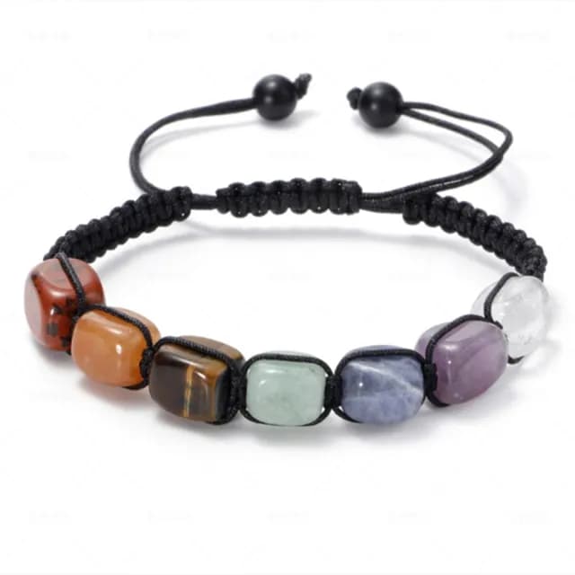 【Penny珮妮】歐美虎眼石老黃玉瑪瑙混色編織手鍊(交換禮物/送女友/送閨蜜/生日禮物/情人節/送男友)