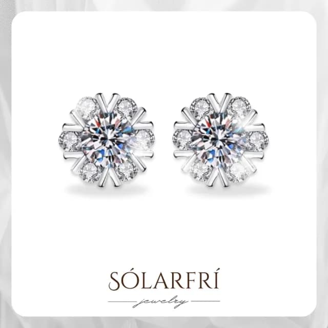 【SOLARFRi】銀針耳環｜閃耀輕奢小眾款親膚低敏 附品牌禮盒包裝(閨蜜情人女友母親老婆禮物)