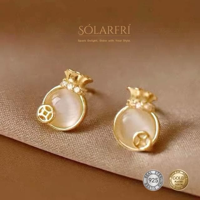 【SOLARFRi】925銀針耳環｜閃耀輕奢小眾款親膚低敏 附品牌禮盒包裝(閨蜜情人女友母親老婆禮物)