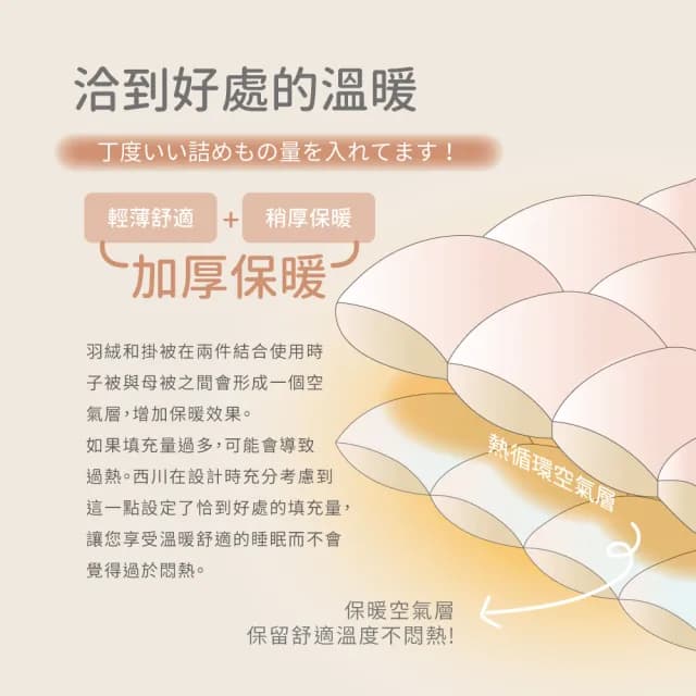 【京都西川】西川Nishikawa日本JIS70D羽絨和掛被-加大240X210cm(加大羽絨被/子母被/冬被)