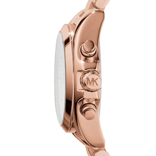 【Michael Kors 官方直營】Bradshaw系列 時間旅人 不鏽鋼鍊帶計時女錶 手錶 36MM(2色可選)