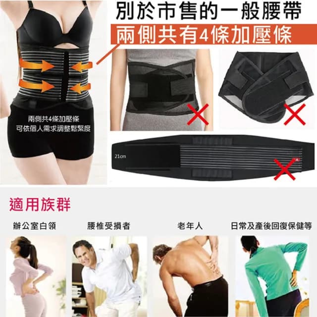 【Qi Mei 齊美】35%高竹炭 透氣舒適竹炭挺立護腰1入組-台灣製(運動 護具 父親節禮物)