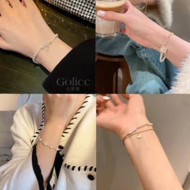 【Golicc】手鍊 絕美珍珠 輕奢經典(七夕 情人節 生日 手環 手繩 首飾 飾品 禮物)