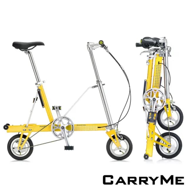 【CarryMe】SD 8吋充氣胎版單速鋁合金折疊腳踏車-共5色(情人節禮物 生日禮物 通勤腳踏車)