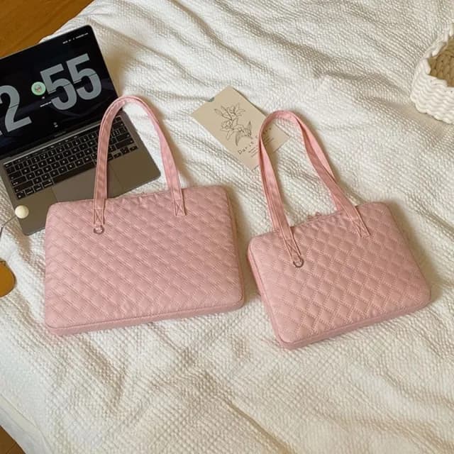 【巴黎精品】情人節禮物 現貨+預購 手拿包帆布電腦包(韓國ins風可愛少女男女包包3色w1ac41)
