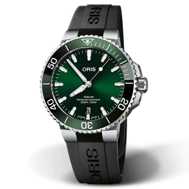 【ORIS 豪利時】Aquis 時間之海系列 潛水機械腕錶 父親節 禮物 送禮 推薦(0173377664157-0742264FC)