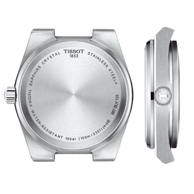 【TISSOT 天梭 官方授權】PRX系列 復古風酒桶型淑女石英錶-35mm 情人節 禮物(T1372101109100)